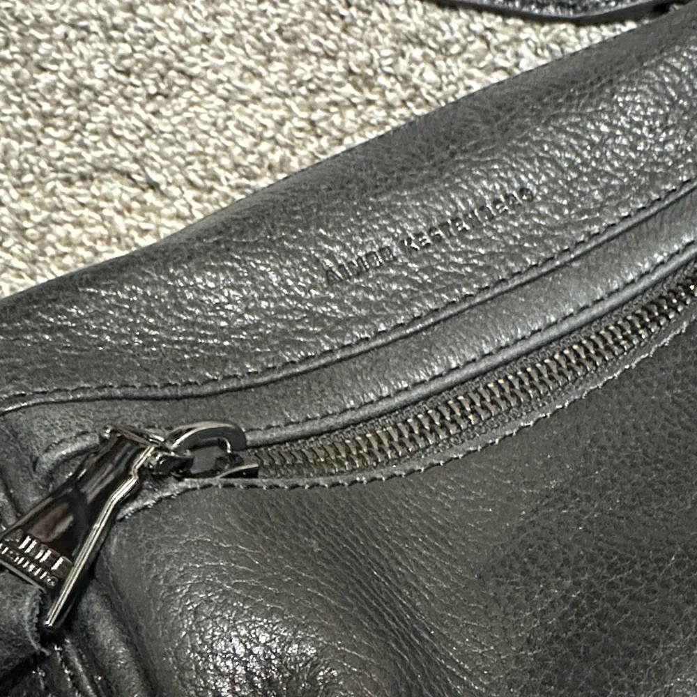 Aimee Kestenberg Bleecker Black Shimmer Leather Shoulder Bag - Picture 2 of 12